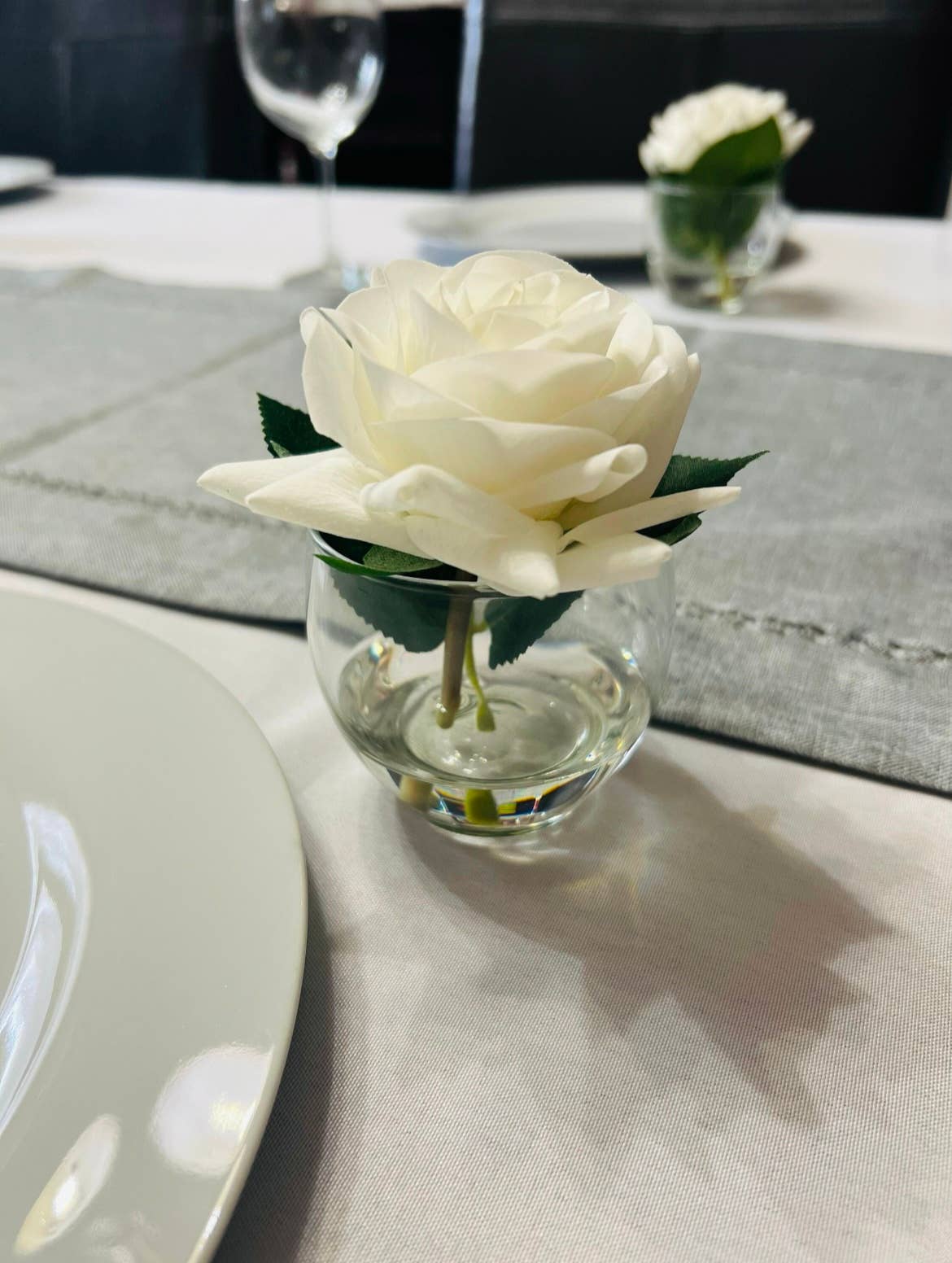 Simply Elegant By Tara - Wholesale Artificial Flowers - Rose Arrangement | Real Touch Rose Faux Water| Centerpiece2