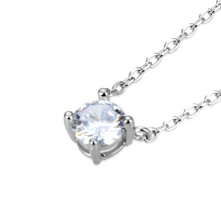 Luxenter - Wholesale Pendant/Charm Necklace - Collar Luxenter de Plata de Ley 925 con Circonita Brillante acabado en rodio - Keval2