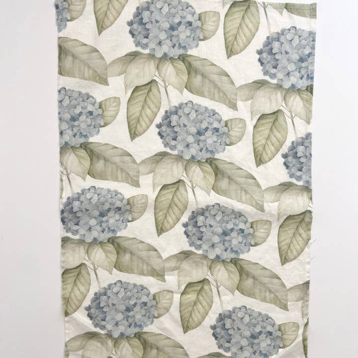 Sarah Rose - Wholesale Tea Towel - Hydrangea Organic Linen Tea Towel5