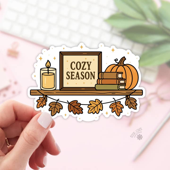 Cozy Season Shelf Stickers / Pumpkin Bookish Halloween for wholesale by Book Lover Merch Shop