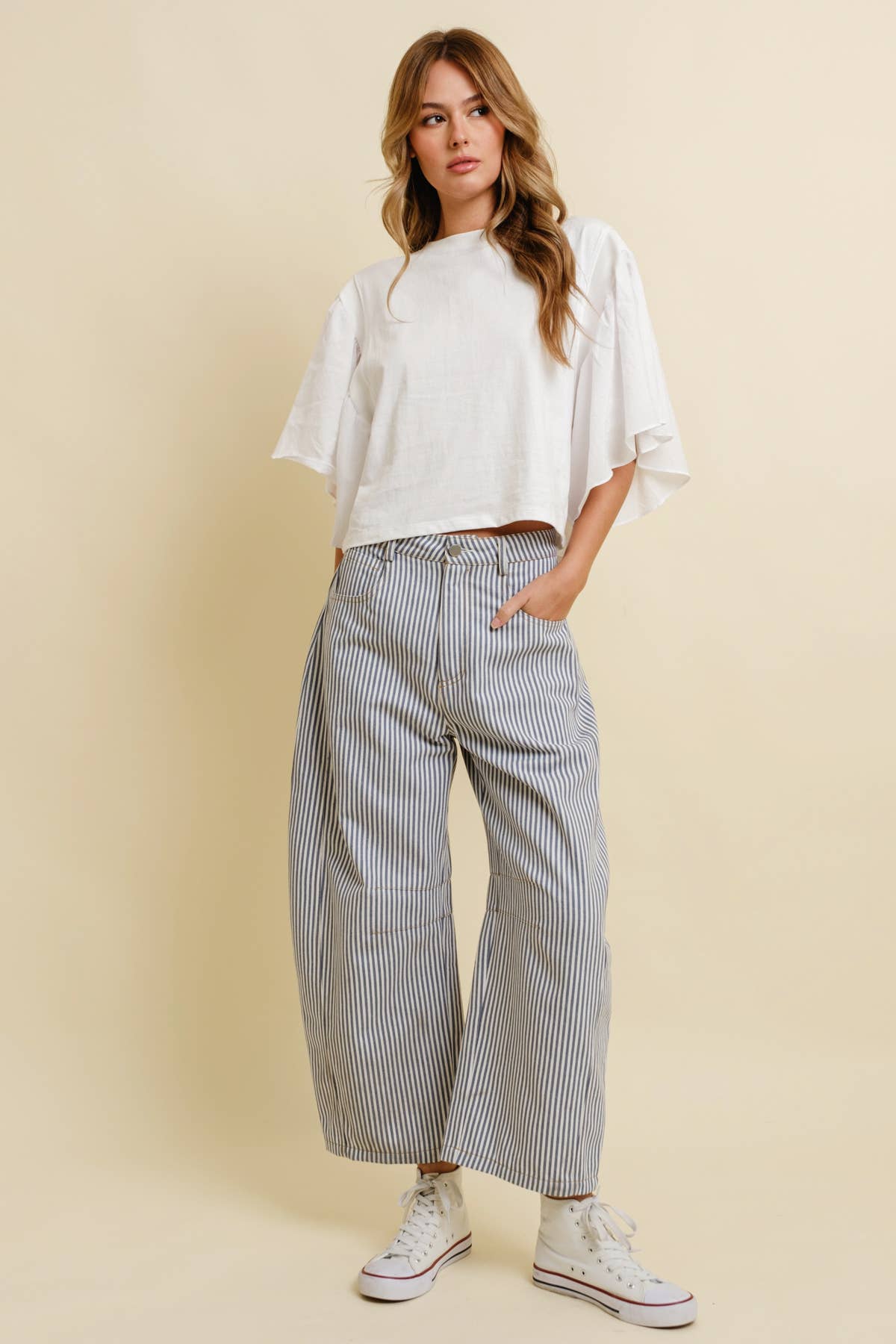 Cloud Ten - Wholesale Pants - Women's - CP18327 - STRIPED BARREL PANTS13