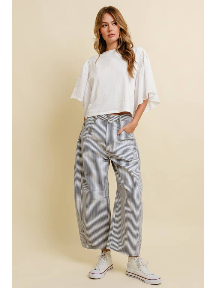 Cloud Ten - Wholesale Pants - Women's - CP18327 - STRIPED BARREL PANTS13