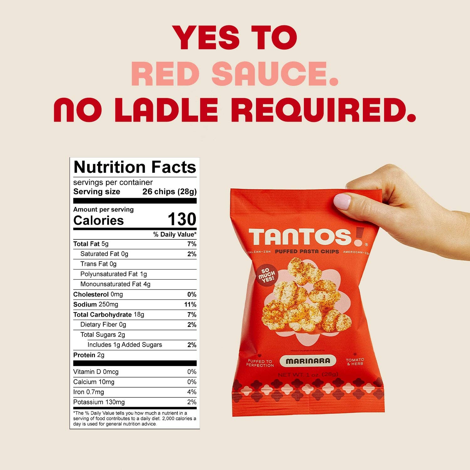 Tantos - Wholesale Puffed Snack - Marinara - 1oz (case of 30)4