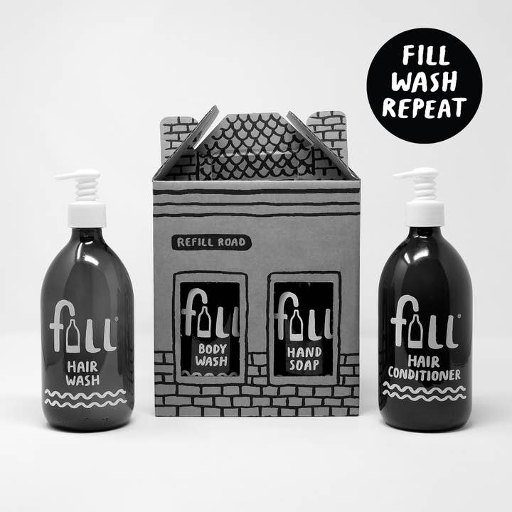 FILL - Wash Repeat Hair & body care gift kit for wholesale by FILL REFILL CO