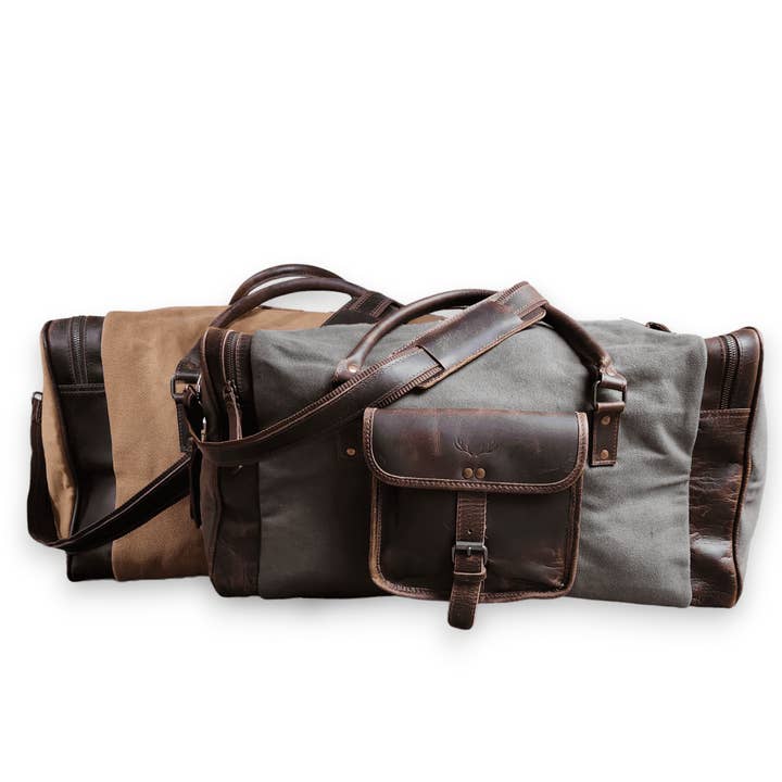 Ranch Junkie - Wholesale Weekender Bag - Unisex - The Canvas/Leather Drifter Weekender Duffel Bag7