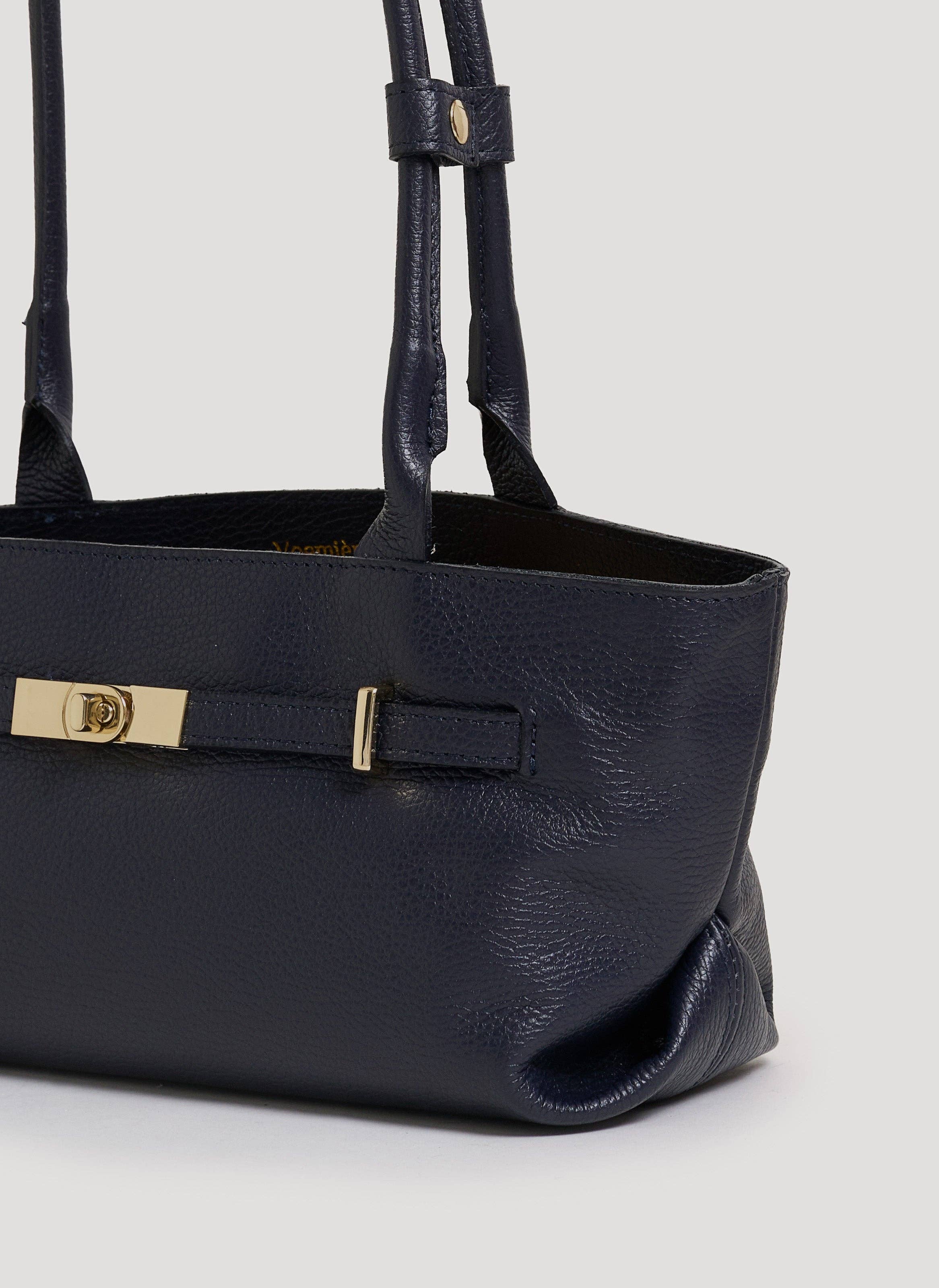 Prestige Milano - Wholesale Tote Bag - Women's - Lola Bag in Navy Blue Togo Leather4
