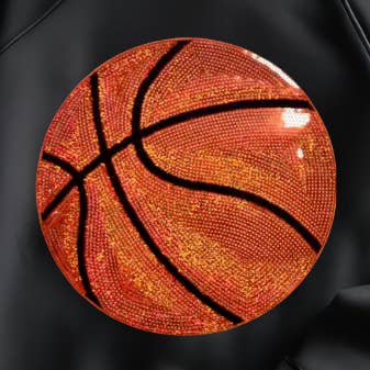 Basketball Patch Sequins Basketball Patch Iron On Patch for wholesale by Brazenly Envied