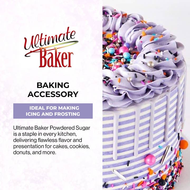 Ultimate Baker - Wholesale Sugar/Sweetener - Ultimate Baker Purple Powdered Sugar (1x1lb) 2