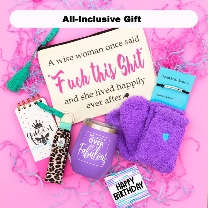 Laberri - Wholesale Gift Bag Set/Pack - BULK - 16 Bestie Gift Set (with Cuss Words) 2