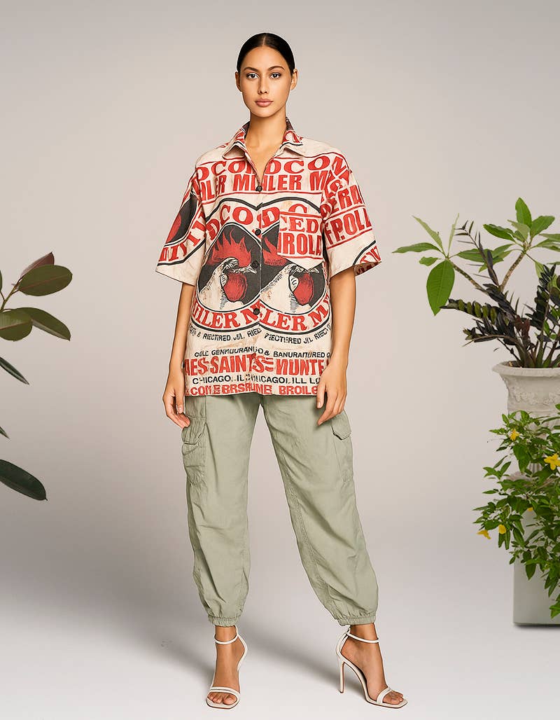 Kathmandu Imports - Vente Chemise à col boutonné – femme - CHEMISE EN COTON (TH-1936PK)2