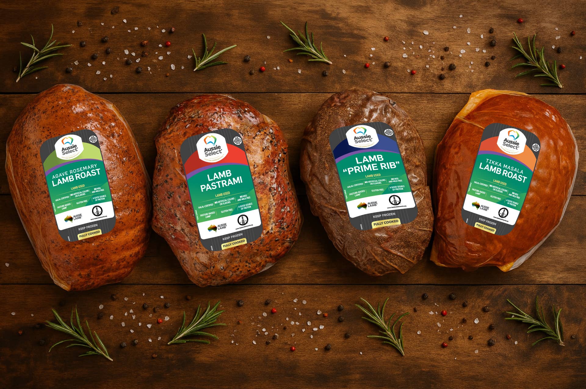 Aussie Select – Großhandel Schinken – Agave Rosmarin Lamm, Ungeschnittener Ganzer Braten: Service-Feinkost/Fleischtheke4