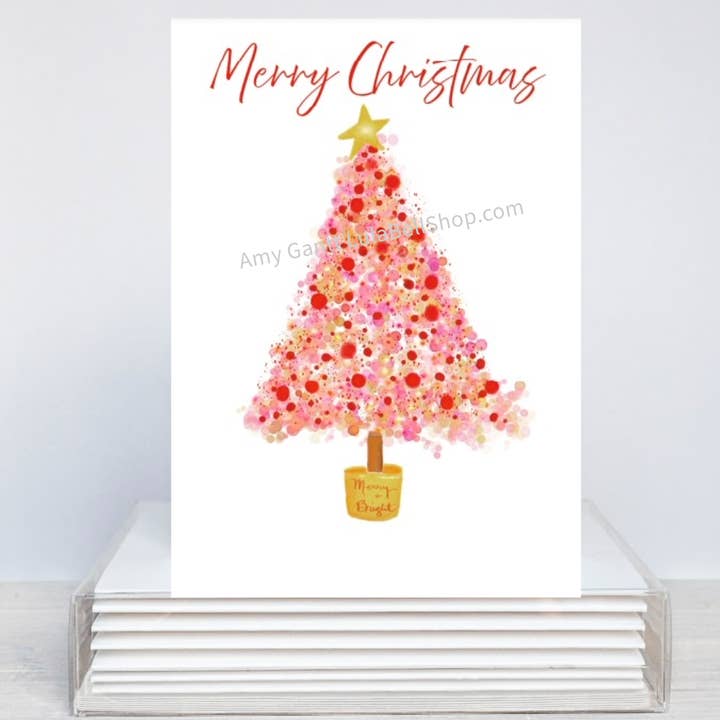 Christmas Boxed - Red Berry Christmas Tree for wholesale by Lula Bell Cards and Gifts