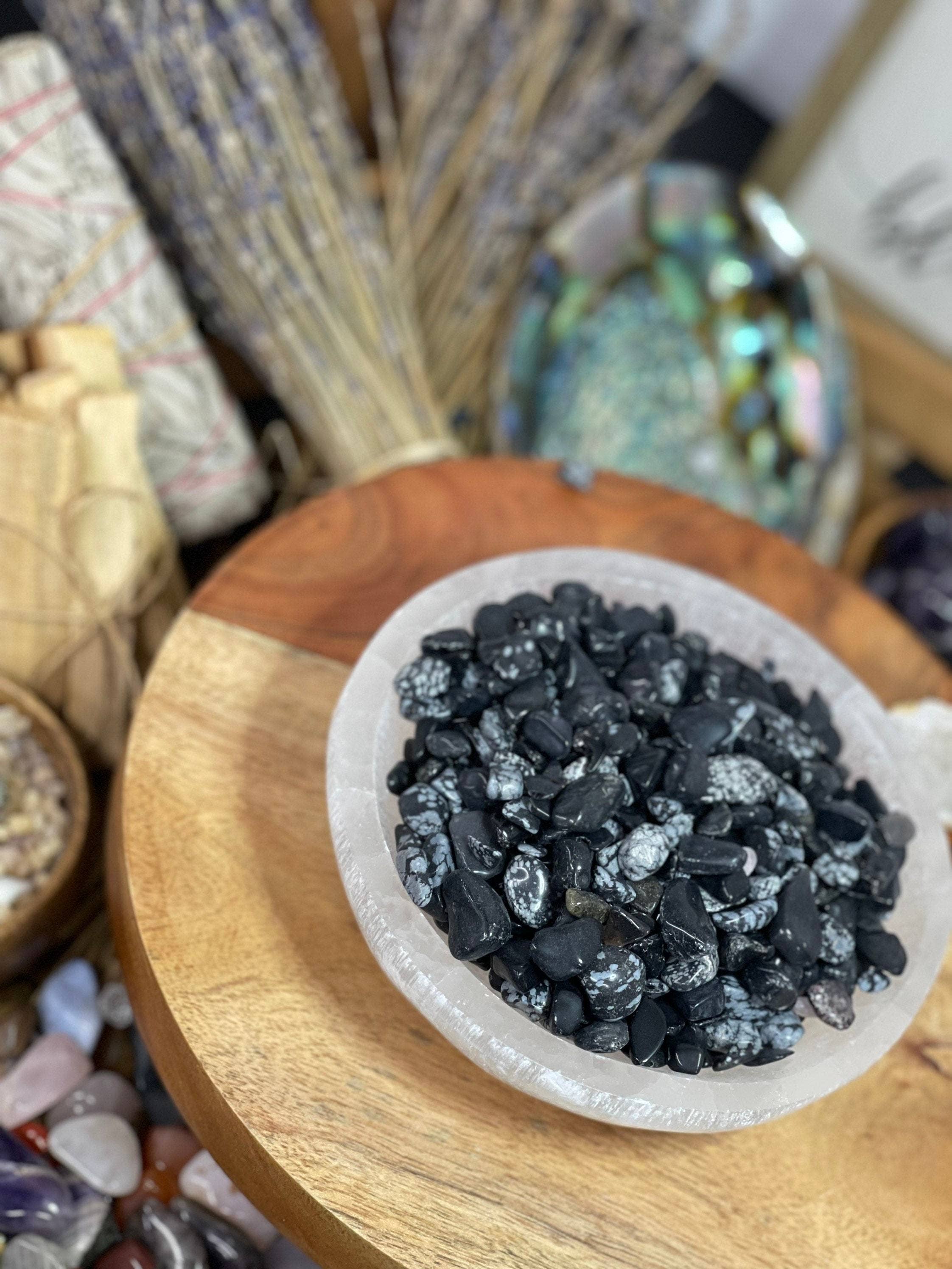 CaNatureLover – wholesale Spiritual stone/crystal – Natural Snowflake Obsidian Chip , Real Snowflake Obsidian chip ,  Snowflake Obsidian Loose Stone , Crystal chips , Snowflake Chips8