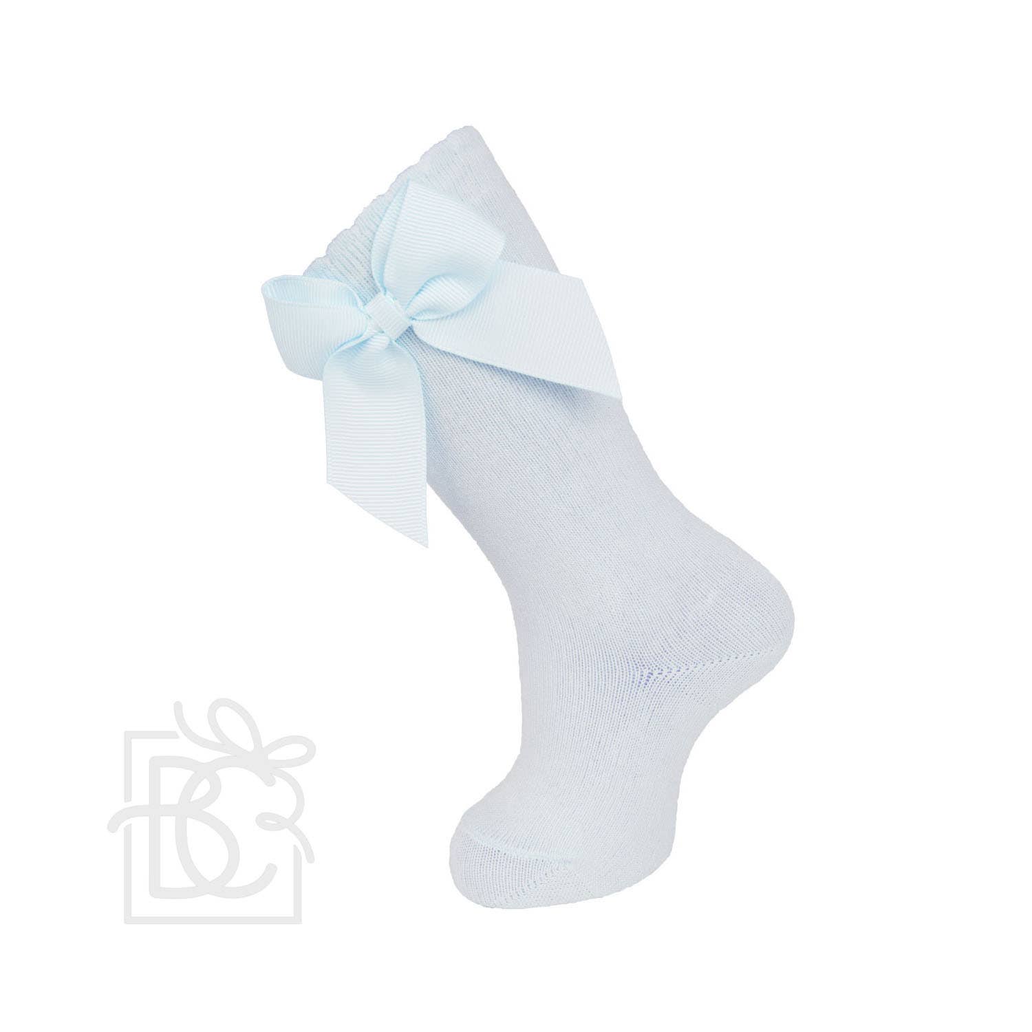 Carlomagno - Wholesale Socks - Kids - Knee Socks With Gross Grain Side Bow4