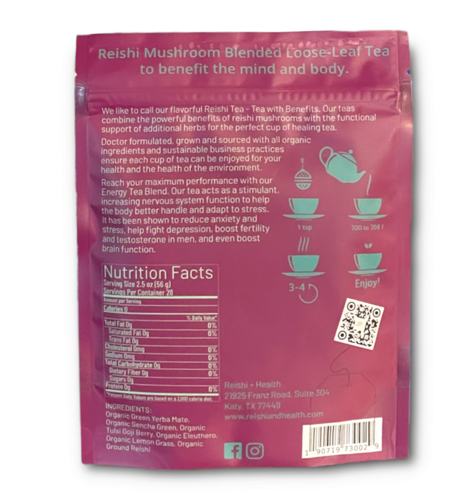 Reishi & Health - Wholesale Health/Detox Tea - ENERGY Reishi Mushroom Tea1