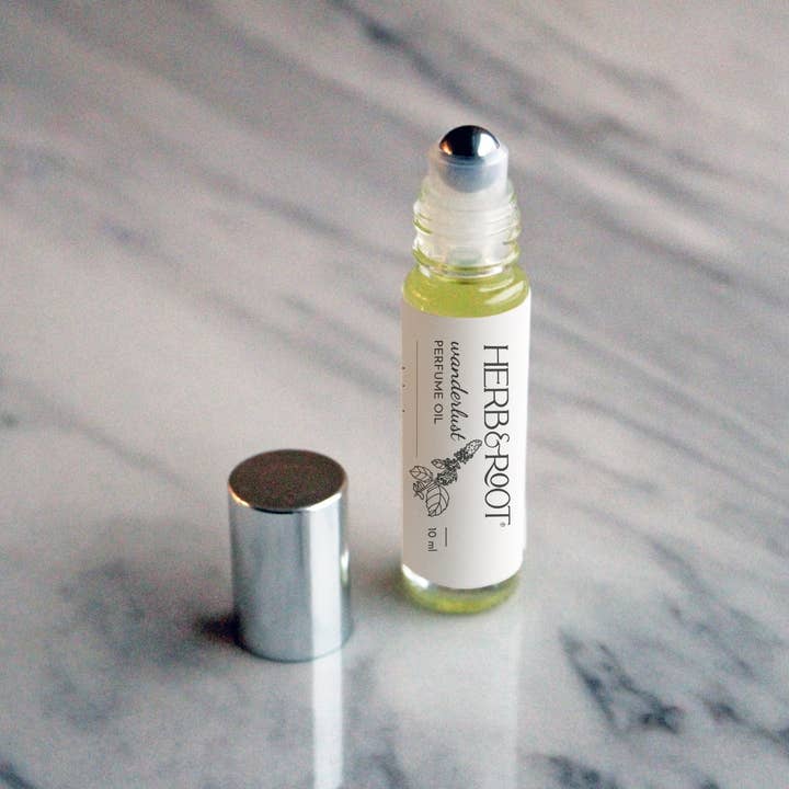 Herb & Root – wholesale Roll-on fragrance – Wanderlust Perfume Oil- Patchouli and Frangipani2