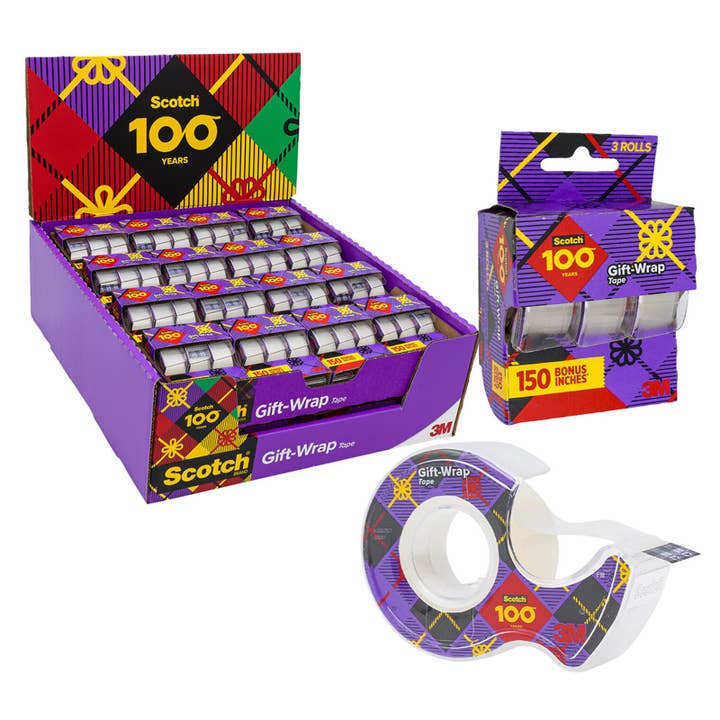 3 Pack Gift Tape- 3/4X350FT for wholesale by Deluxe Import Trading