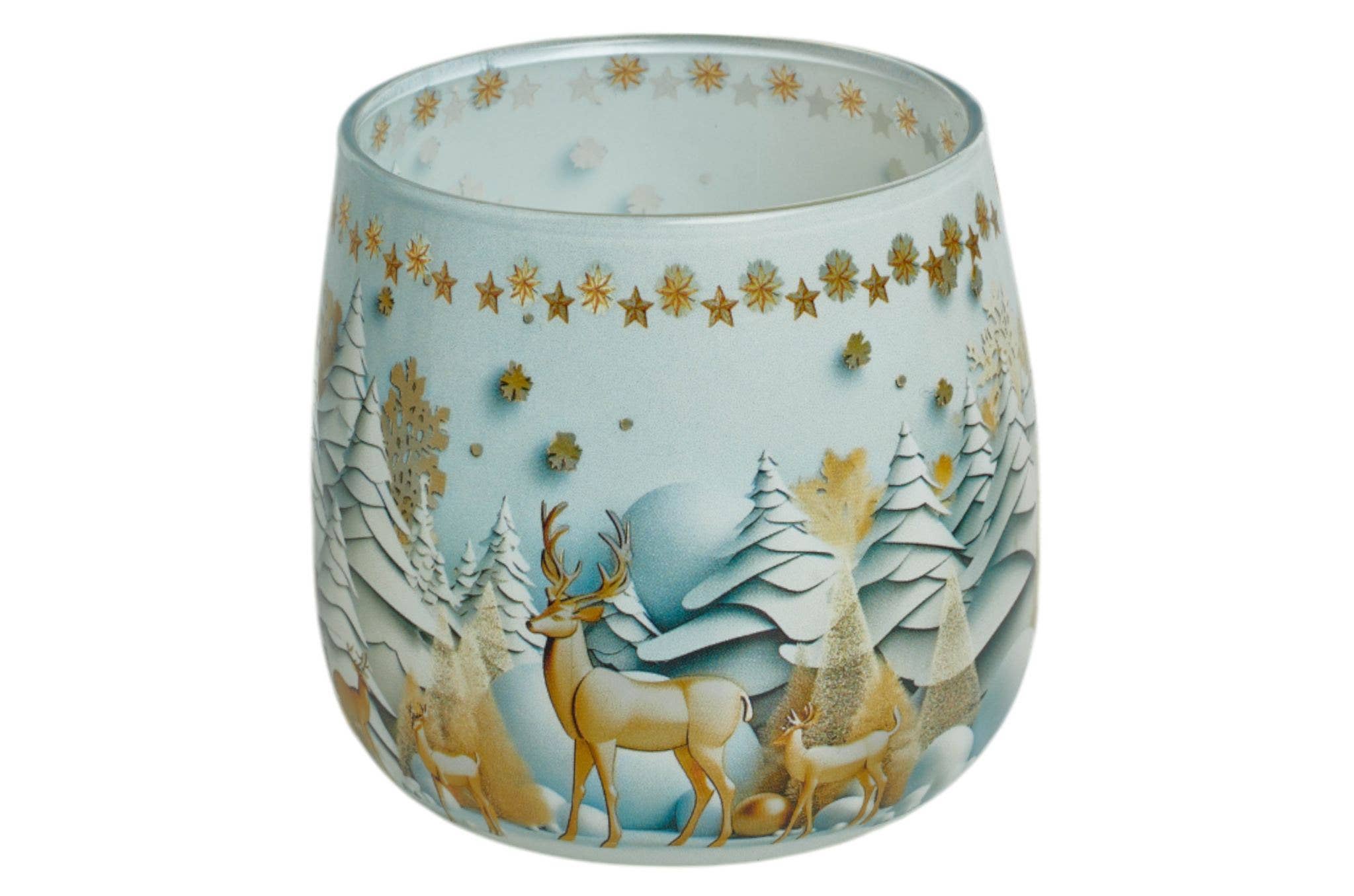 CP INTERNATIONAL - Wholesale Jar/Filled Candle - Verine Candle - Blue Christmas - Baked Apple #8720