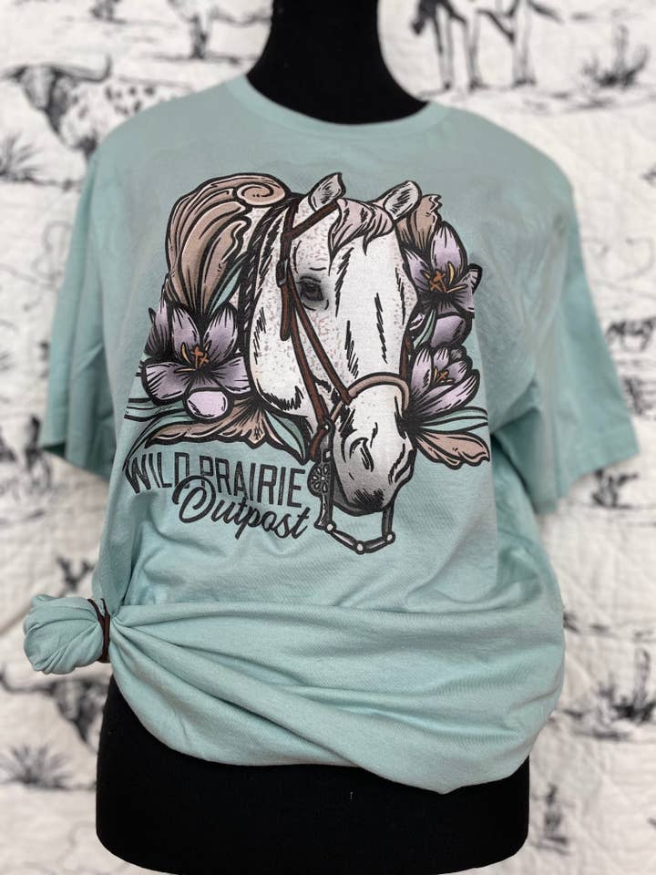 Wild Prairie Outpost - Wholesale Screen Printed T-Shirt - Women's - Wild Prairie Long Sleeves