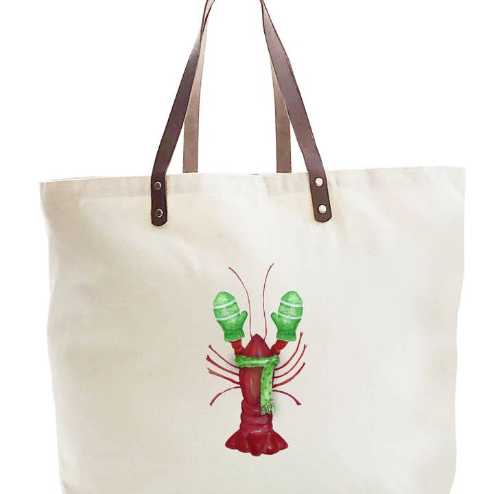 bolso grande de invierno con diseño de langosta para venta al por mayor de Tina Labadini Designs