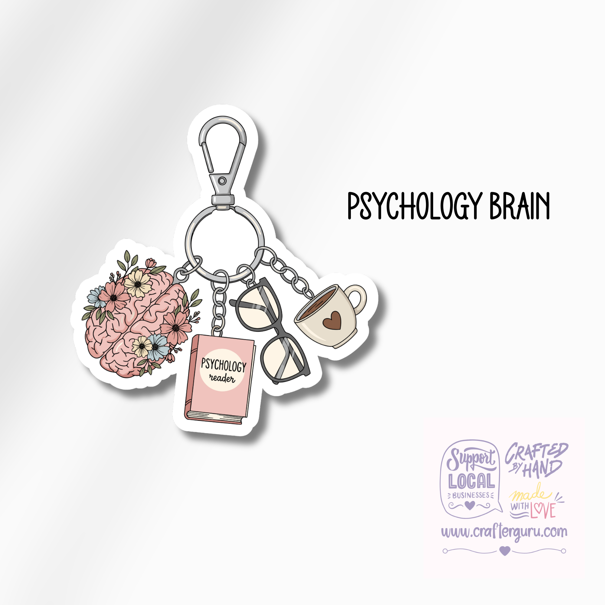 Crafter Guru Shop - Wholesale Sticker - Bookish Genre Charms Sticker - Fantasy, Sci-Fi & Psychology Reader Gifts - Waterproof Kindle Decal- STK-0055