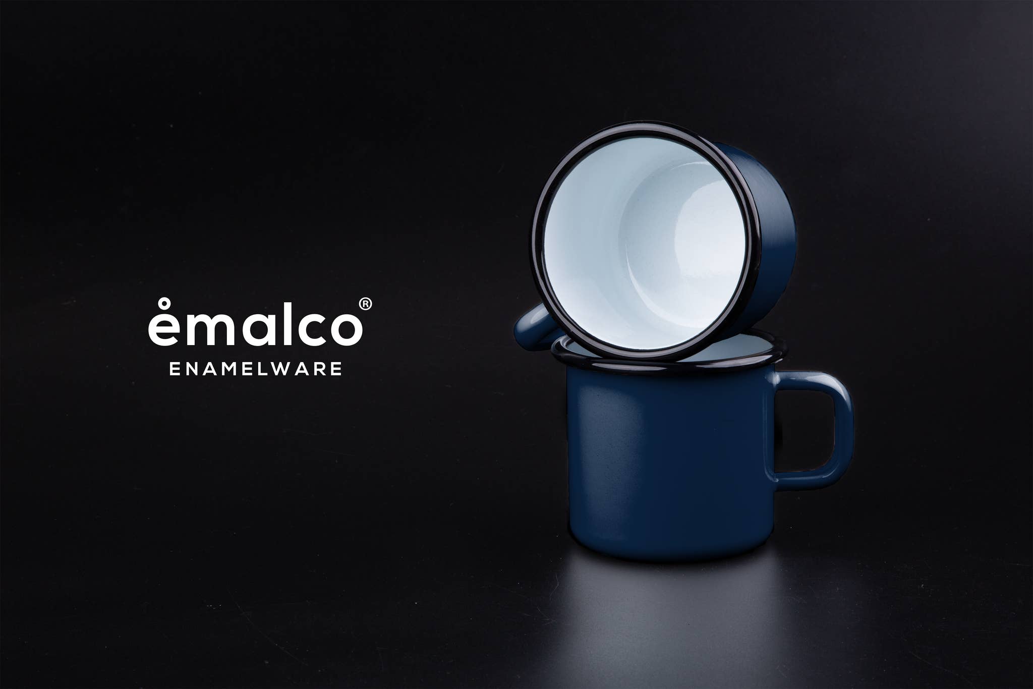 Emalco Enamelware - Wholesale Coffee Mug - 13.2 oz Custom Enamel Mug with Your 2 Designs - 96 pcs10
