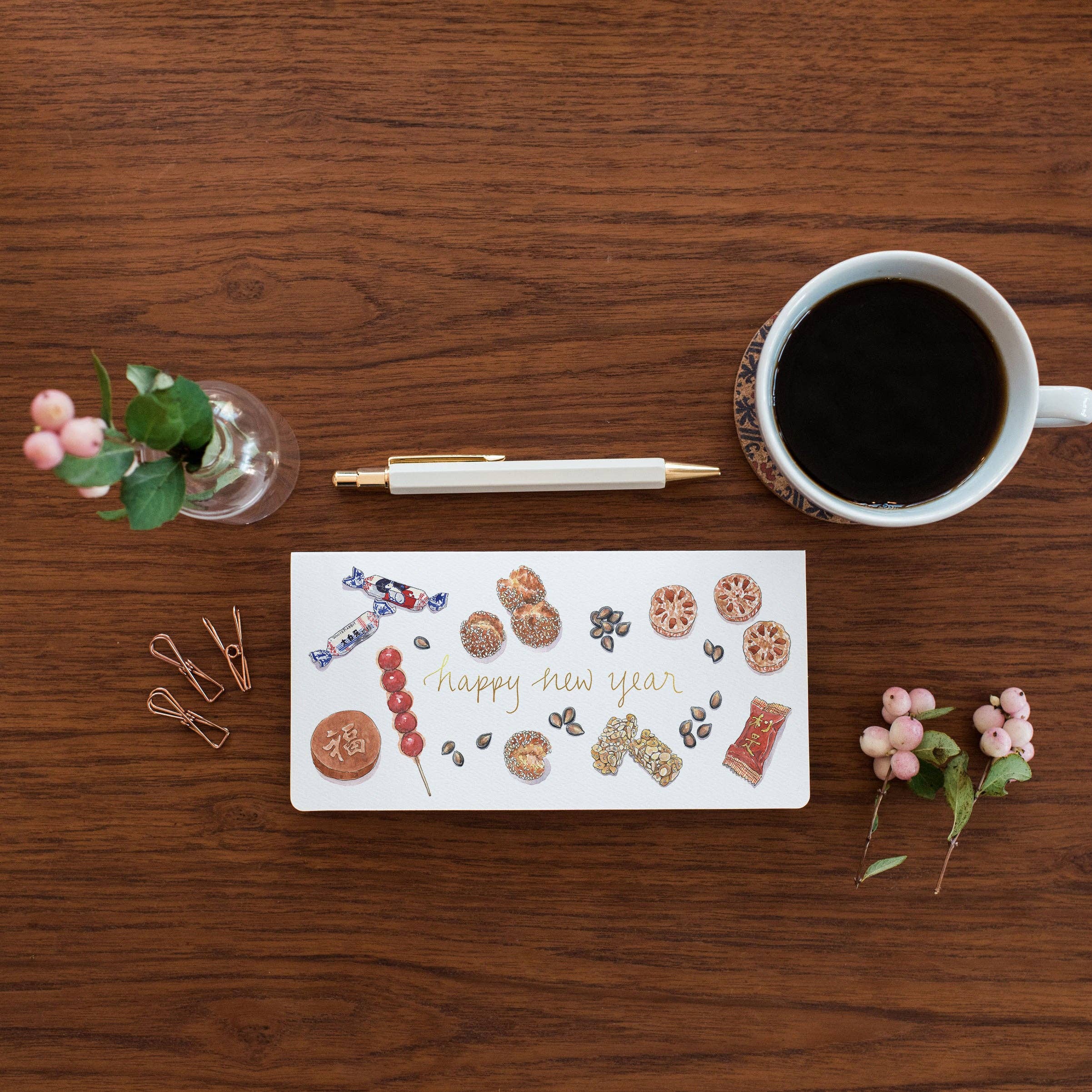 Gotamago - Wholesale New Year's Card - New Year Treats - Money Enclosure Card1