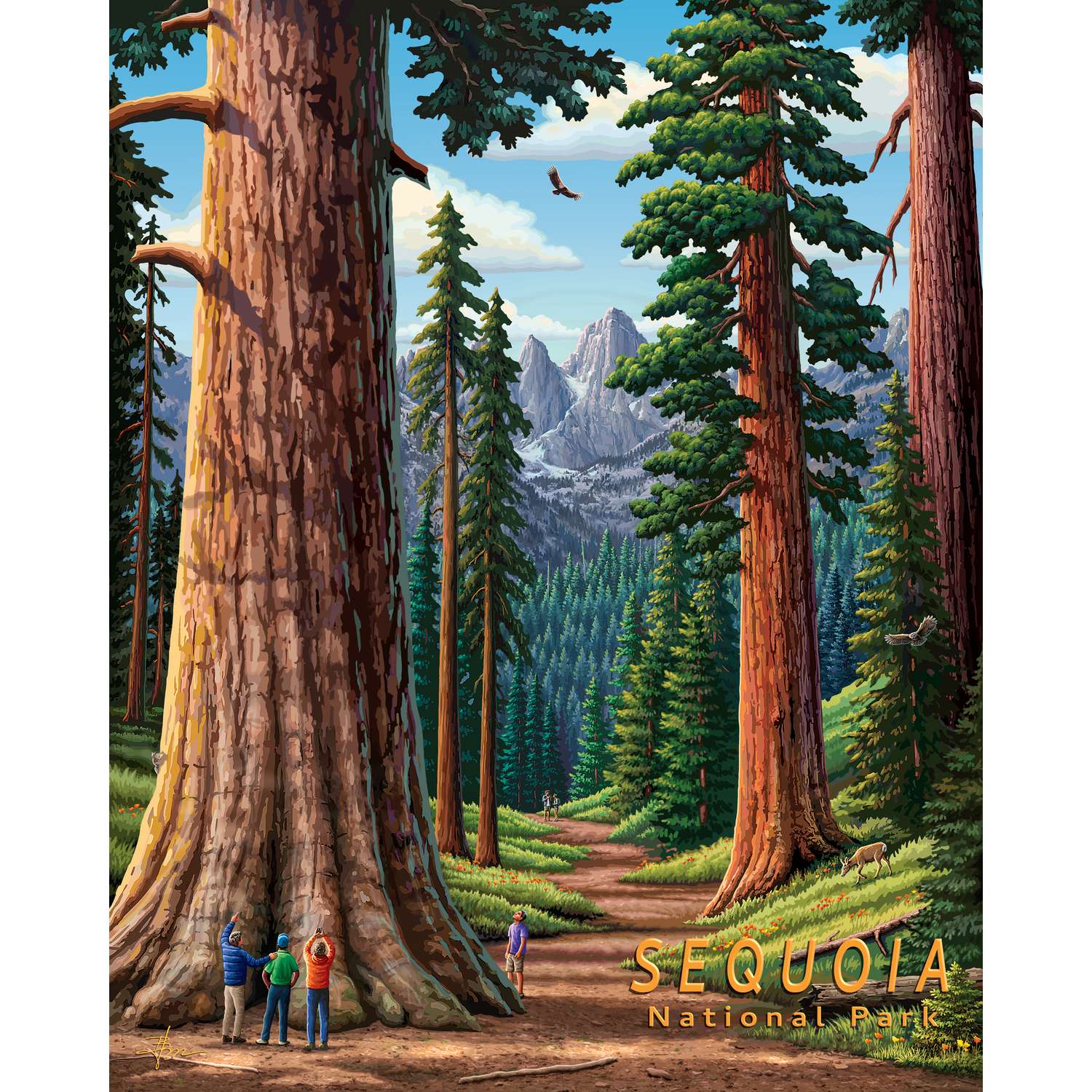 Boardwalk Puzzle Company - Wholesale Puzzle - Adult - Sequoia National Park - Personal Puzzle - 210 Piece1