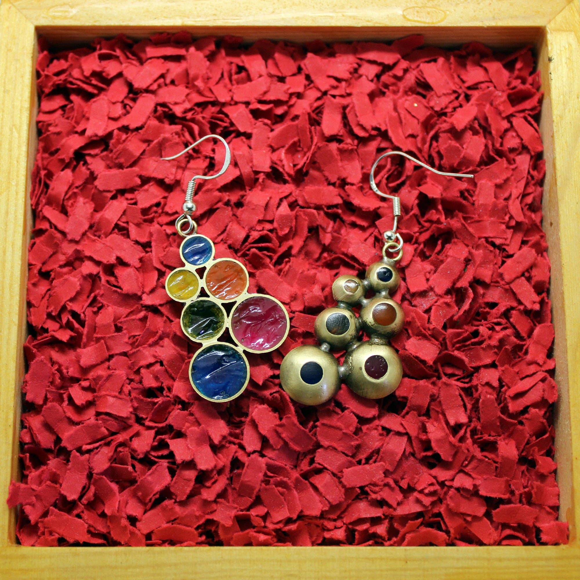 Plataica - Wholesale Dangle Earrings - Brass and 925 silver "Candy" earrings4