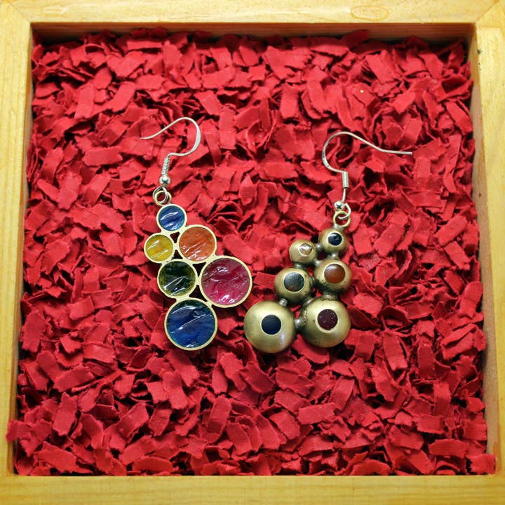 Plataica - Wholesale Dangle Earrings - Brass and 925 silver "Candy" earrings4