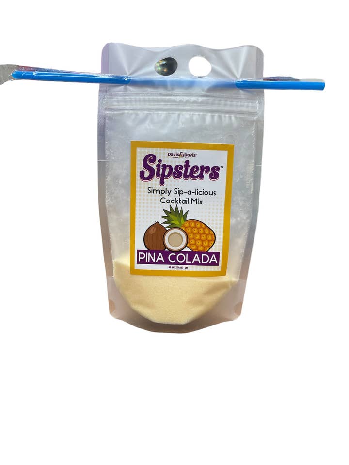Bolsa de Cocktail Artesanal Sipster (TM) Pina Colada por atacado de Davis & Davis Gourmet Foods