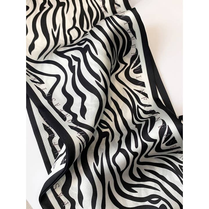 FurDecoration - Wholesale Scarf - Women's - Vintage Animal Print Silk Scarf8