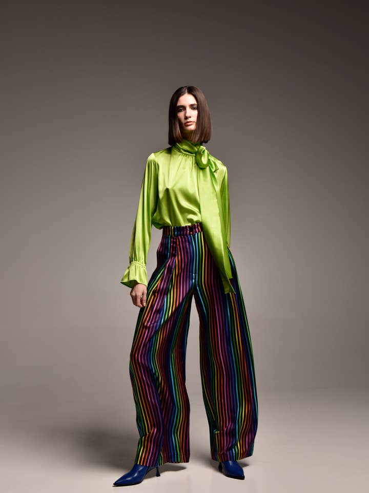 PANTALONI A RIGHE COLORATI for wholesale by Giovanna Nicolai