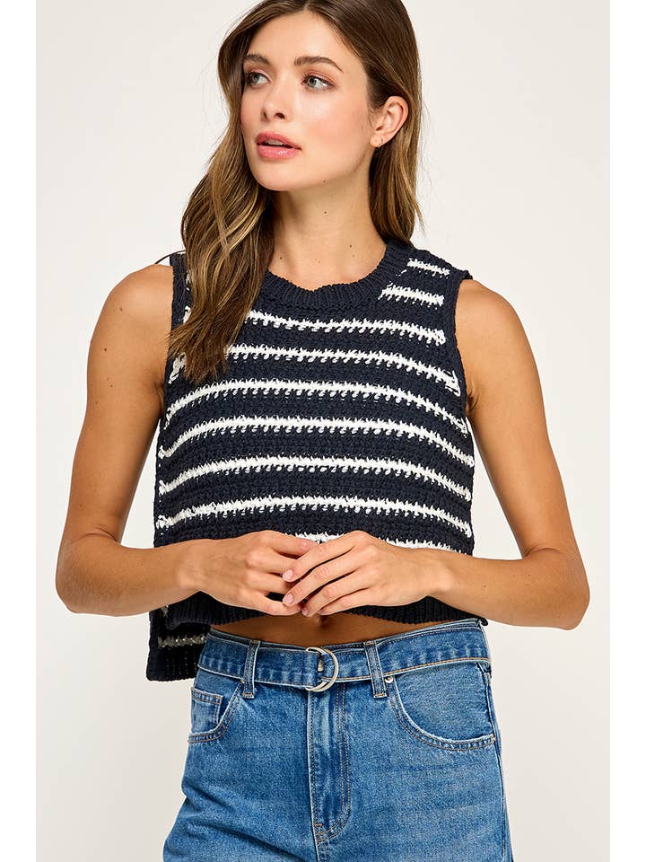 Miss Love - Wholesale Knit Top - Women's - STRIPED KNIT TOP11