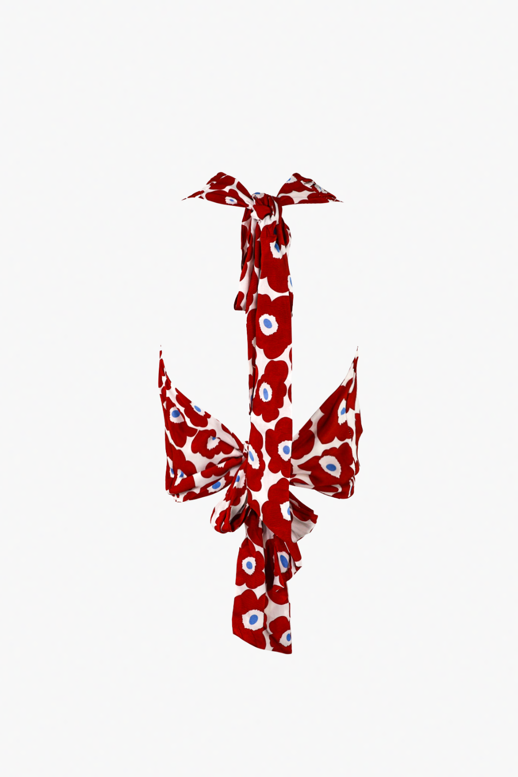 Quelton – Großhandel Bluse – Damen – Rotes Mohnblumen-Haltertop2