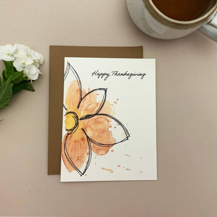 Thanksgiving Greeting Card for wholesale by Lavender Blue Prints