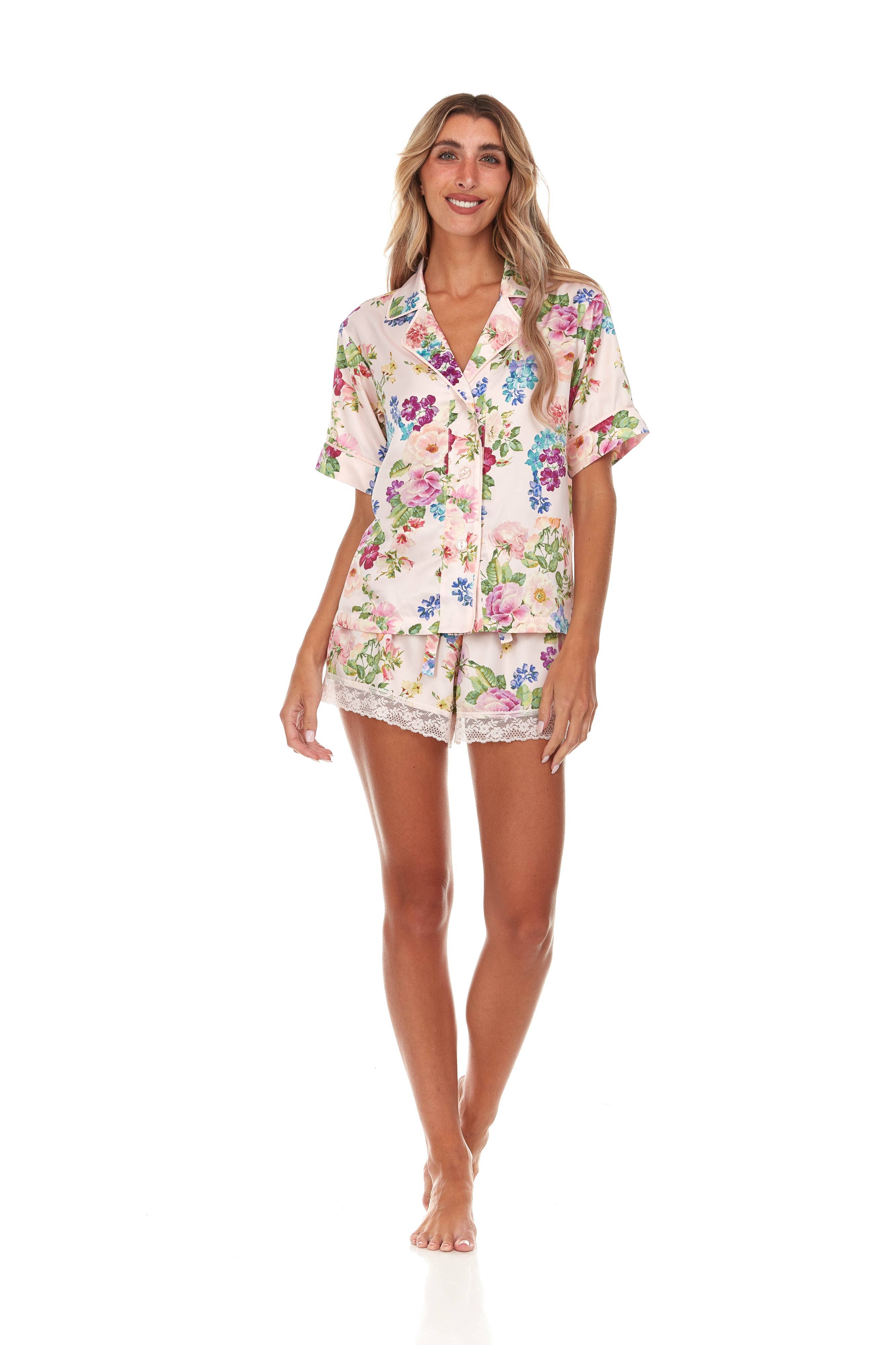 Flora Nikrooz - Wholesale Sleepwear Set - Women's - Selena Printed Notch Set3