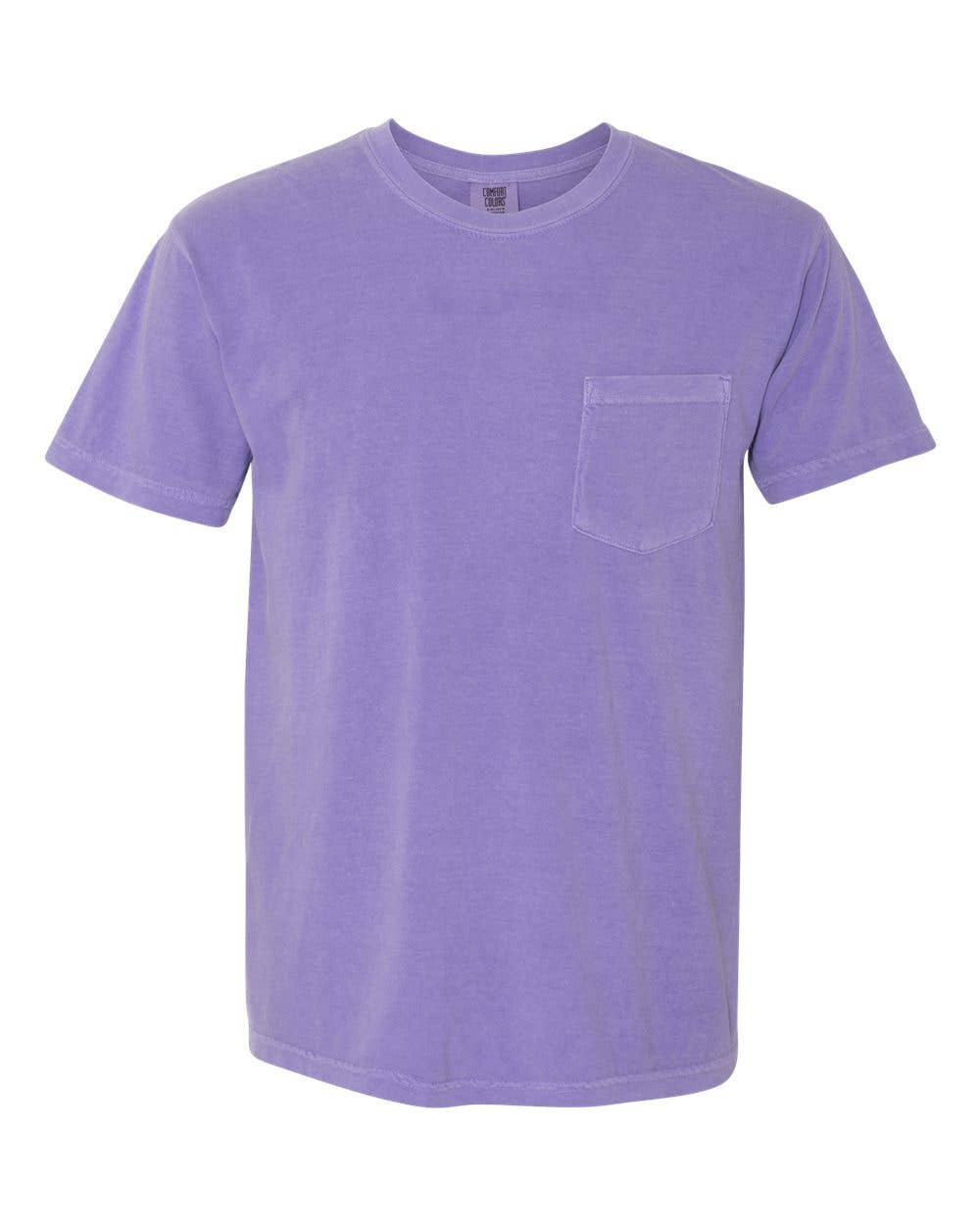 MYES BULK APPAREL - Vente T-shirt – unisexe - T-shirt Comfort Colors Heavyweight avec poche en 100 % coton filé à l'anneau57