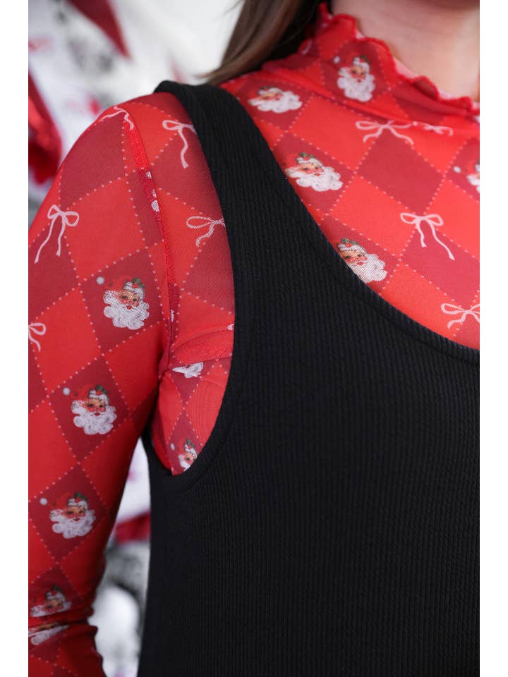 Rory Ribbed Jumper Dress- Black for wholesale on Faire4