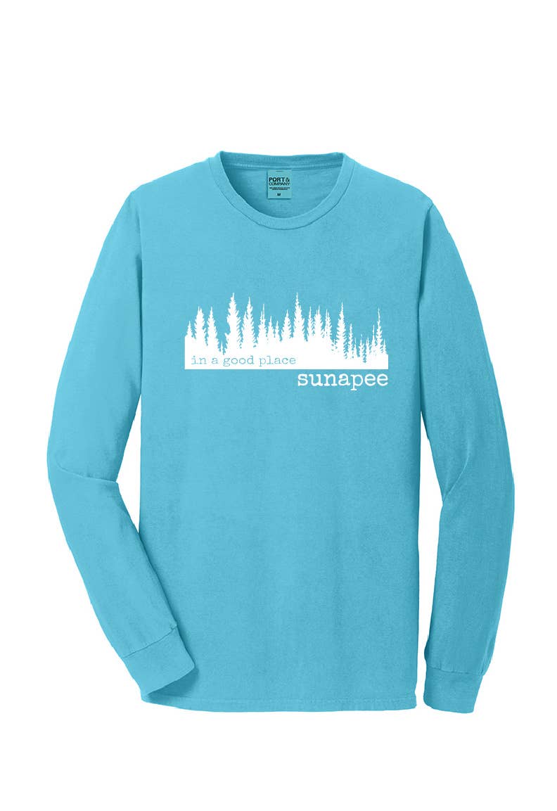 MT Brand Apparel - Wholesale Screen Printed T-Shirt - Unisex - In A Good Place Forest - Customizable- Long Sleeve Tee1