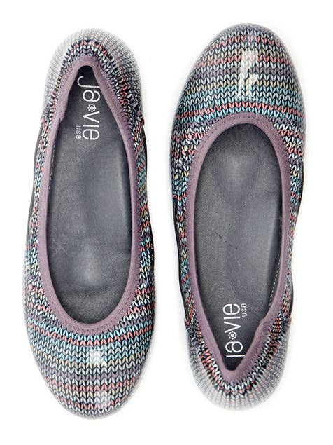 Ja-vie – Großhandel Flache Schuhe – Damen – Ja-Vie Pastell Pullover Strickmuster Jelly Ballerinaschuhe1