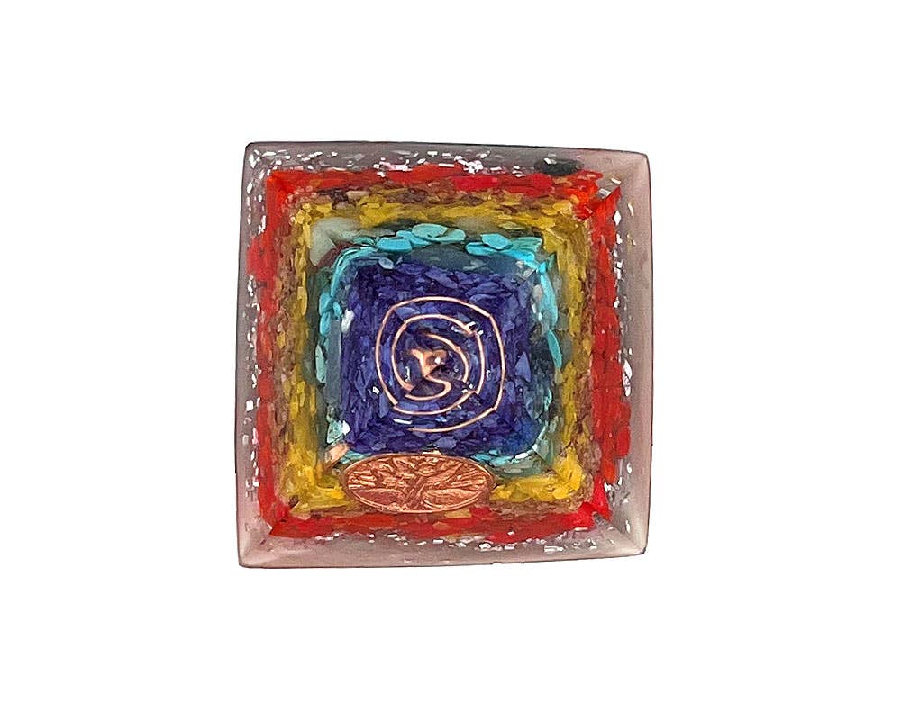 Pichincha - Wholesale Decorative Tabletop Object - Orgonite Pyramid Metaphysical Table Ornament4