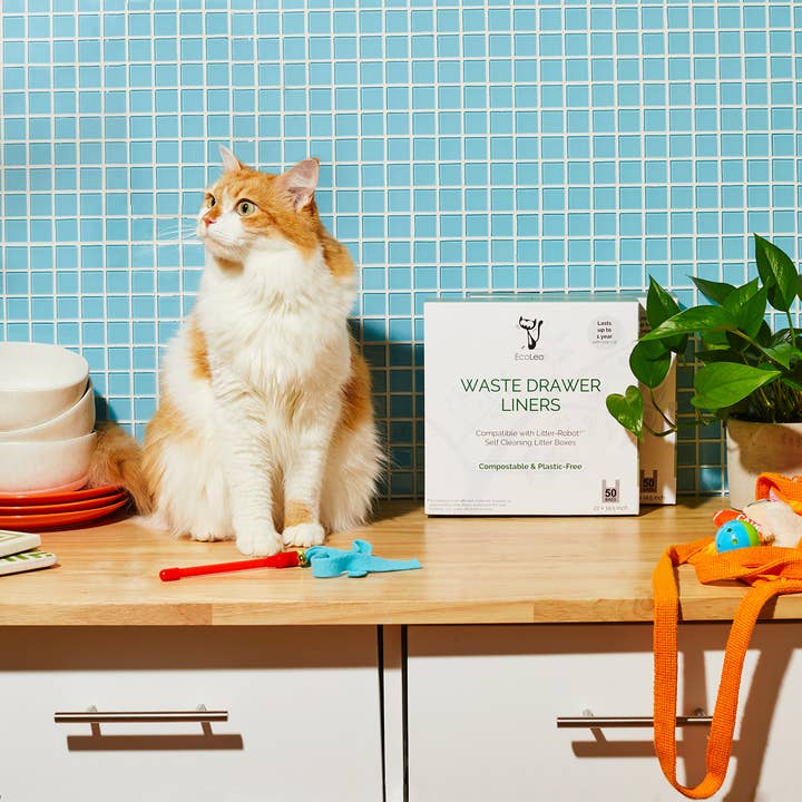 EcoLeo - Vente Sac à déjections canines - Doublures de tiroirs à déchets compatibles Litter Robot*3