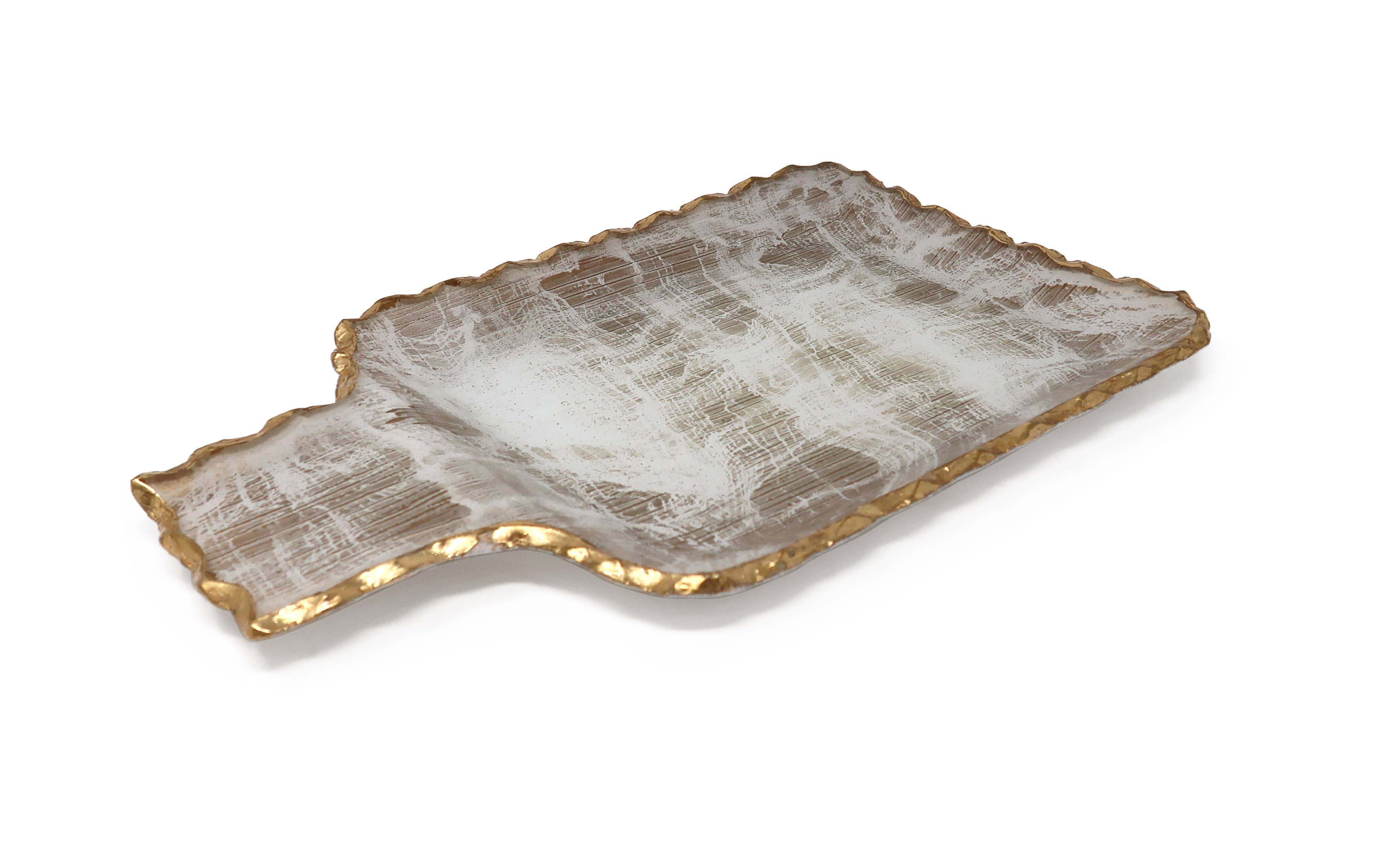 VIVIENCE - Venta al por mayor Bandejas decorativas - Bandeja dorada cepillada0