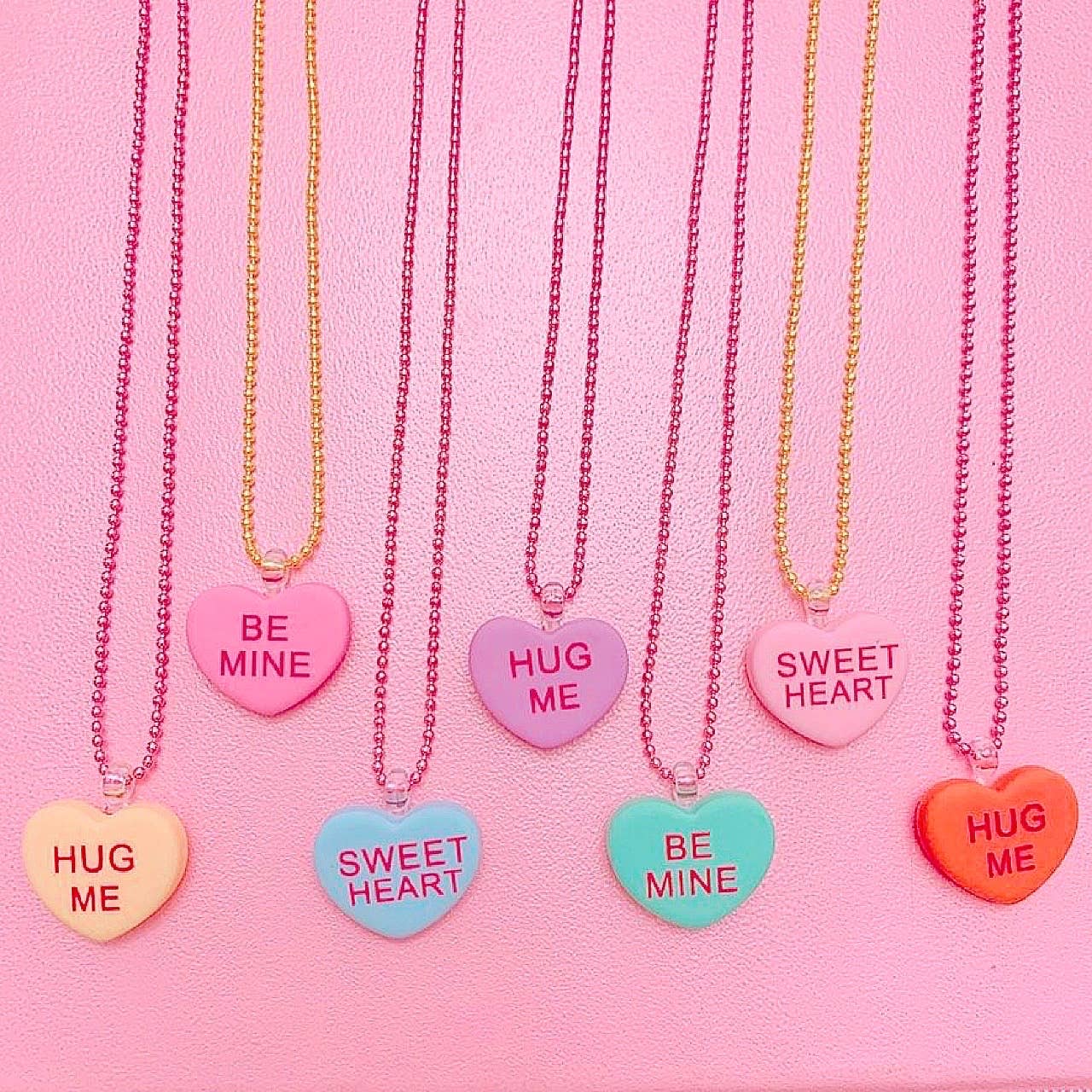 Pop Cutie Accessories & Gifts - Europe - Wholesale Kids Necklace - Kids - Pop Cutie Conversation Love Heart Necklace – Valentines Day2