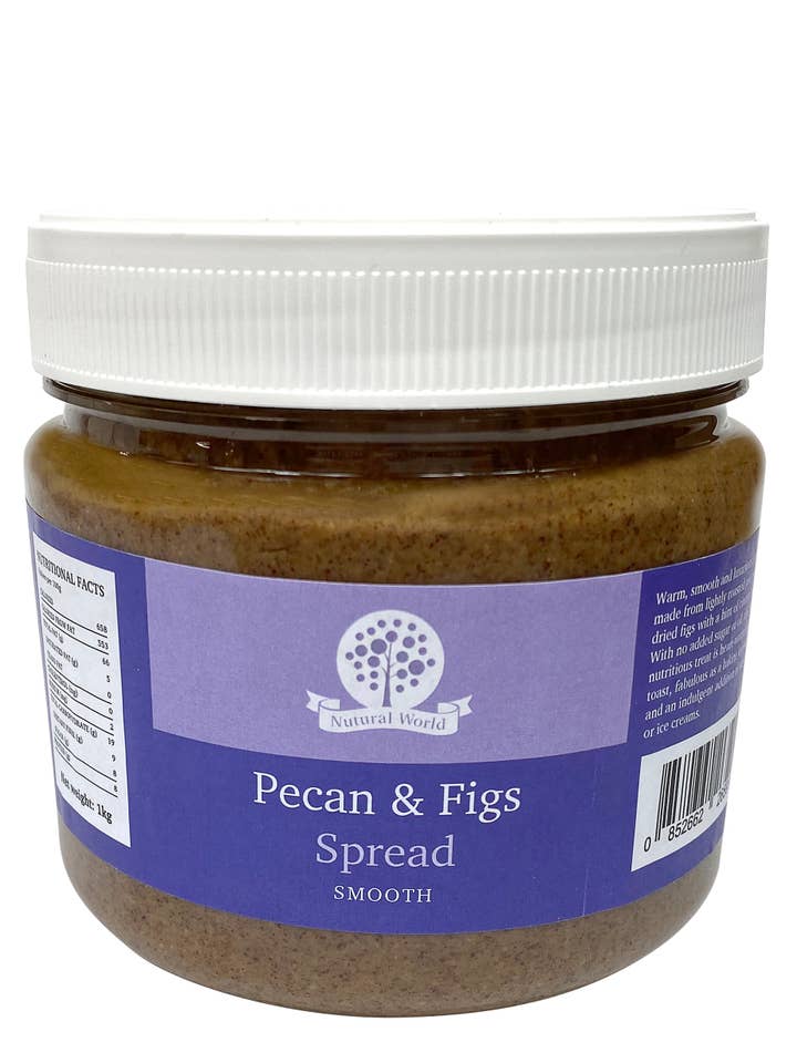 Nutural World – Pecan and Figs Spread – Smooth -1kg for wholesale by Nutural World