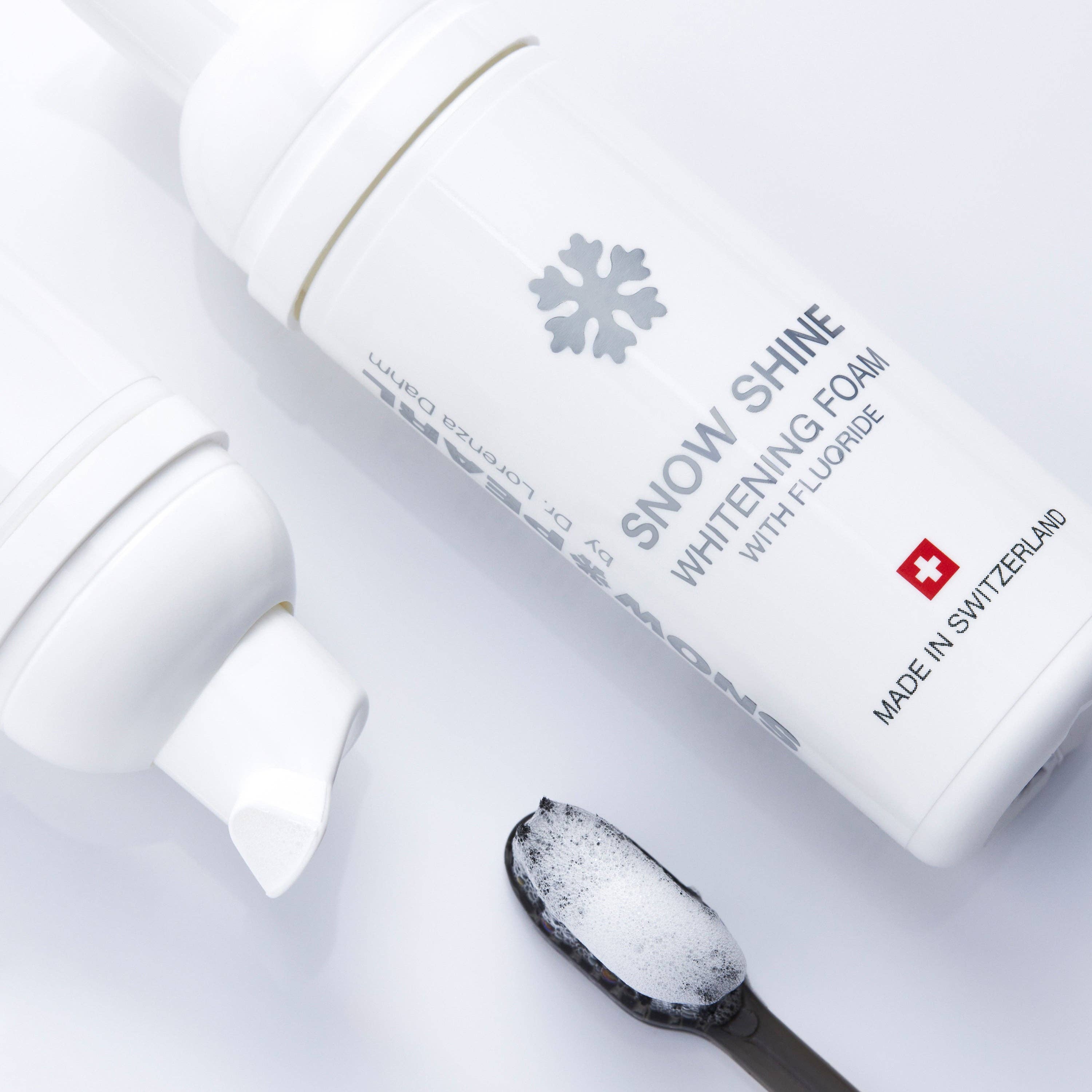 SNOW PEARL – Pasta dentífrica por atacado – Kit de Viagem com Espuma Branqueadora SNOW SHINE 50ml - Preto8