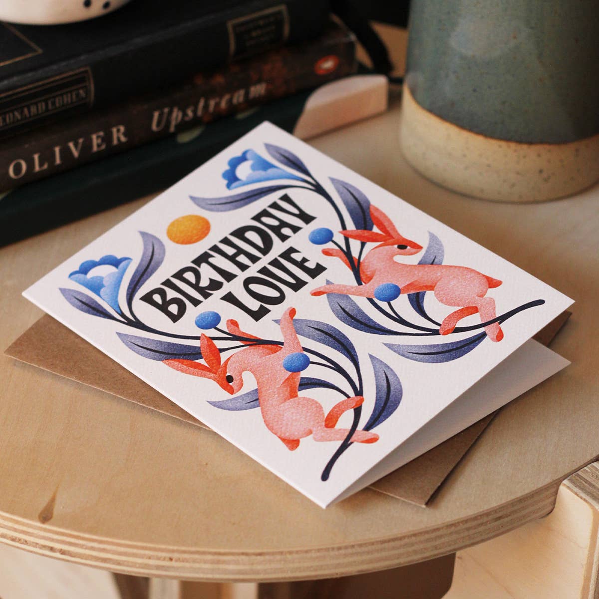 Julie Solvstrom Illustration - Wholesale Birthday Card - Birthday Love Greeting Card | Happy Birthday Card | Rabbits1