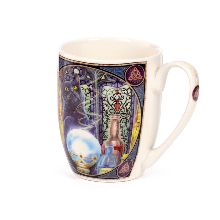 Puckator Ltd - Wholesale Coffee Mug - Lisa Parker The Witch's Apprentice Cat Porcelain Mug4