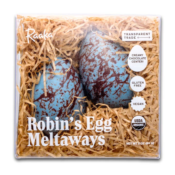 Raaka Chocolate - Wholesale Chocolate Box - Robin's Egg Meltaways Easter Gift Box0